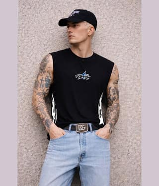 FTX Men Cotton Blend Regular Fit Printed T-Shirt ( Black )