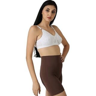 Women Embroidered Full-Coverage Non Padded Bra (White) view 2