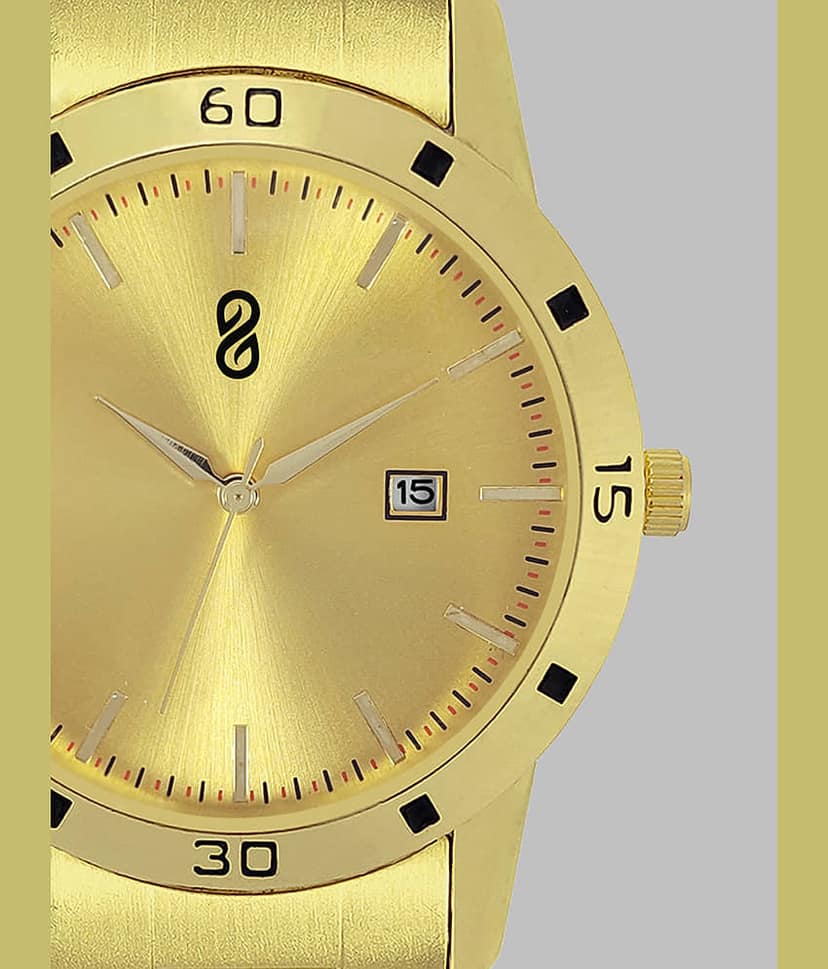 DIGITRACK - Gold Stainless Steel Analog Men's Watch view 2