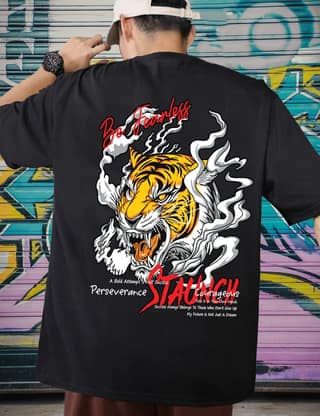 SCOTT FINCHER Men's BULL Graphic T-Shirt - Unleash Your Strength & Style : AA(ARN)BLACK_301