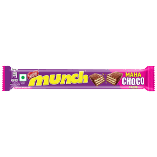 Nestle Munch Maha Crunchiest Ever, Chocolate Coated Wafer Bar, 18 g