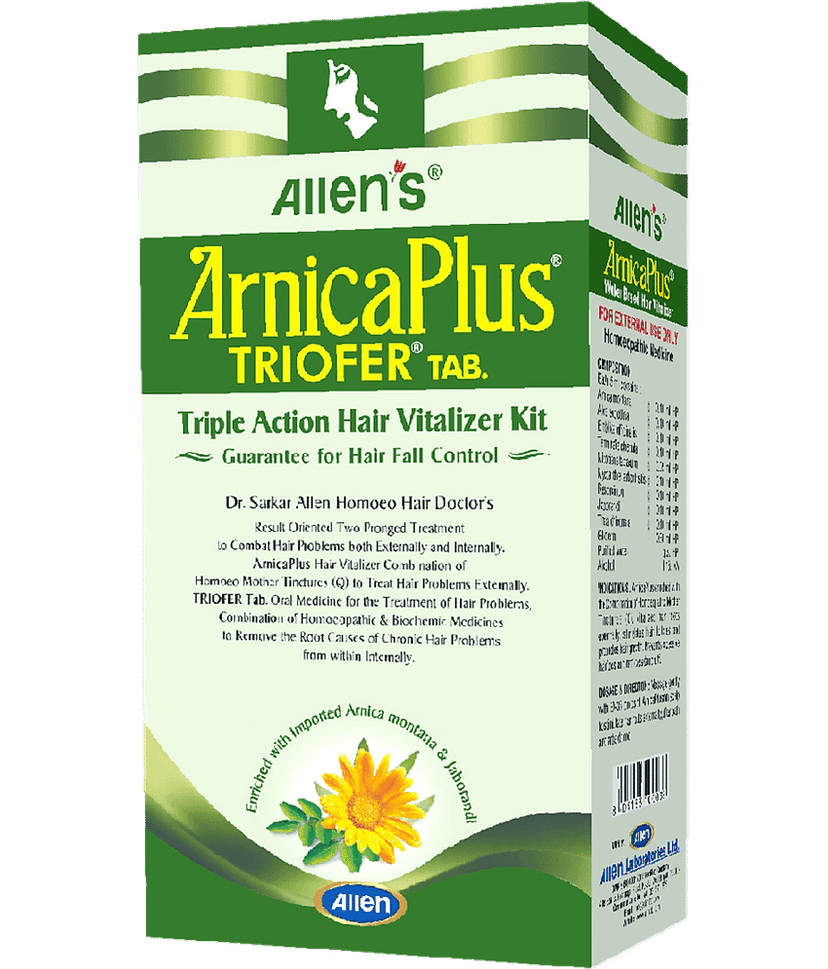 ALLEN Arnicaplus Hair Vitalizer & Triofer Tabs Liquid 100 Ml Pack of 2