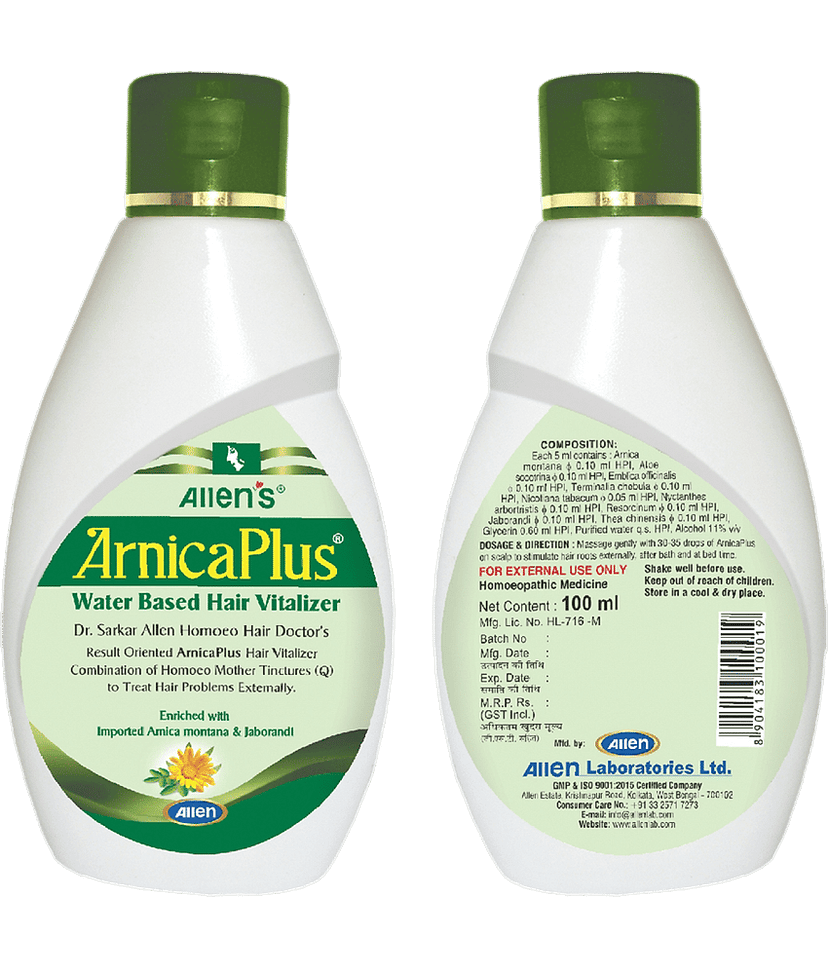 ALLEN Arnicaplus Hair Vitalizer & Triofer Tabs Liquid 100 Ml Pack of 2 view 2