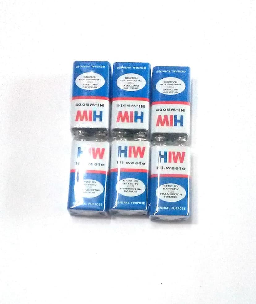 Nawani 9 Volts High Power Long Life Batteries ( 6 Pcs) view 2