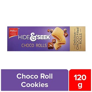 Parle Platina Hide & Seek Choco Rolls, 120 G