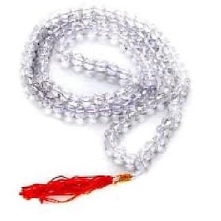Ceylonmine - Designer Sphatik Stone Beads Single Line Mala for Women Men