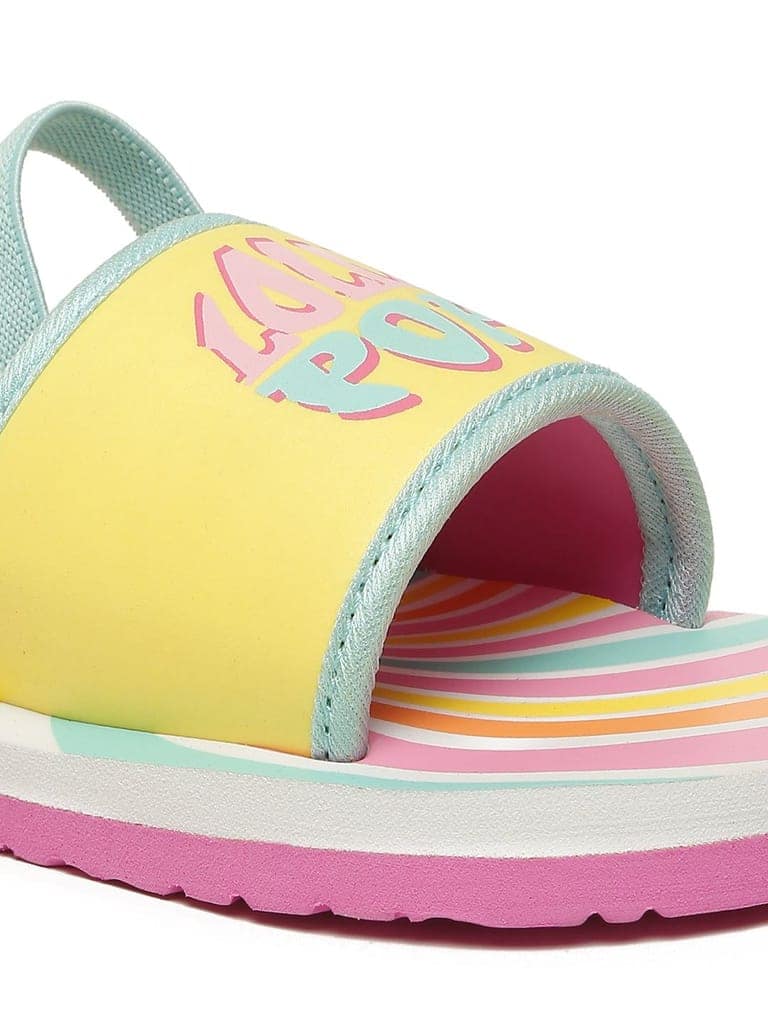 Premium Lolly Pop Artistic Sliders - Yellow (Unisex) view 2
