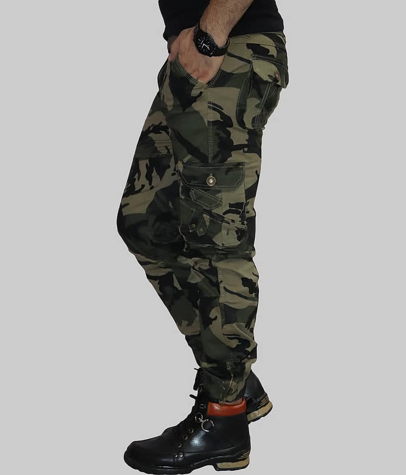 Urban Legends Regular Flat Men's Cargos - GREEN ( Pack of 1 ) view 2