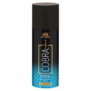 ST.JOHN Deo Cobra Cool Limited Edition Deodorant Body Spray for Long Lasting Protection 150ml ( Pack Of 12)
