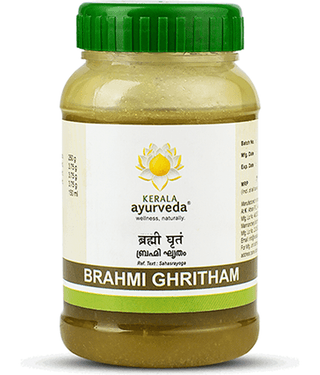 Kerala Ayurveda Brahmi Ghritham 150ml, Herbal Ghee, Improves Concentration & Recall,Boosts Mental Sharpness & Cognitive Processing