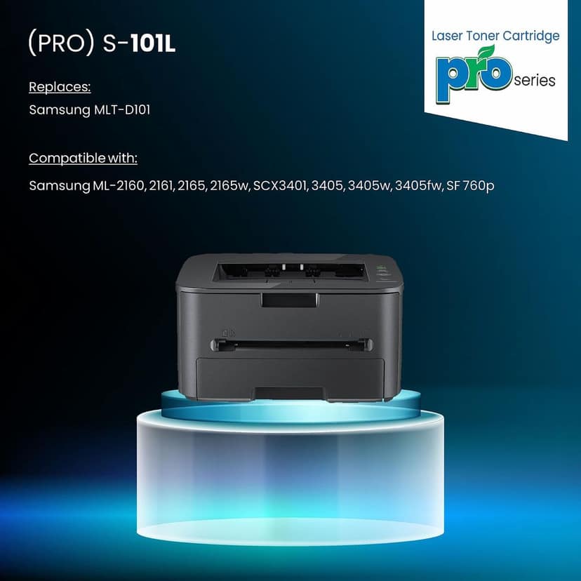 ProDot (PRO S-101L Laser Toner Cartridge for Samsung MLT-D101 Compatible with Samsung ML-2160, 2161, 2165, 2165w, SCX3401, 3405, 3405w, 3405fw, SF 760p view 2