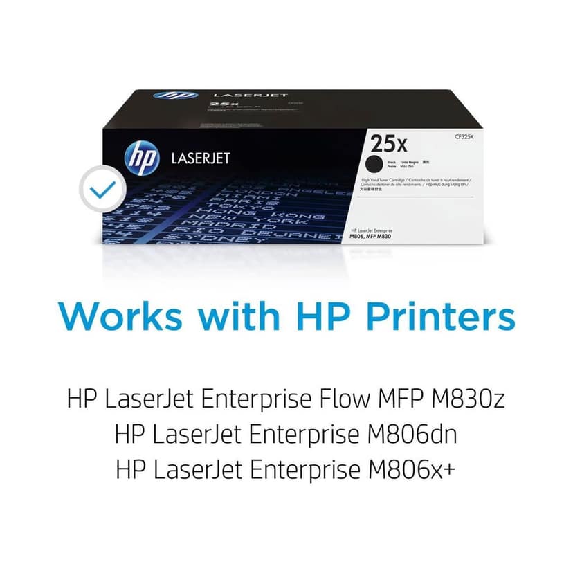 HP 25X High Yield Black Original LaserJet Toner Cartridge (CF325X) view 3