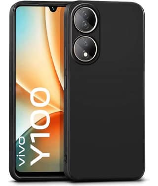 ZAMN - Plain Cases Compatible For Silicon Vivo Y100 ( Pack of 1 )