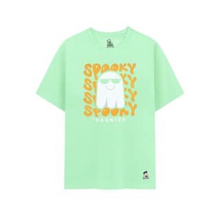 KUCHU Kids’ Unisex T-Shirt “Spooky” Digital Print | Soft Cotton-Modal Blend | Breathable, Lightweight & Durable Casual Top for Boys & Girls