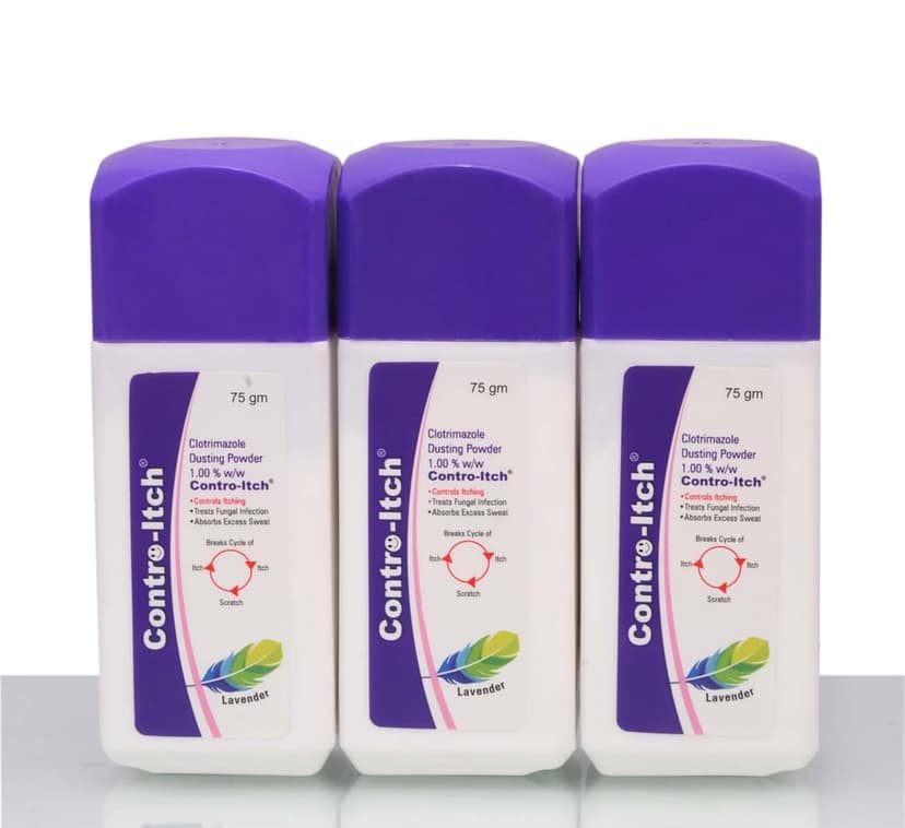 CONTRO-ITCH LAVENDER ANTI-SEPTIC DISTING POWDER 3 PACK EACH OF 75GM