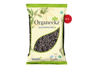 Organeekz Black Pepper (Kali Mirch) - 50 Gram