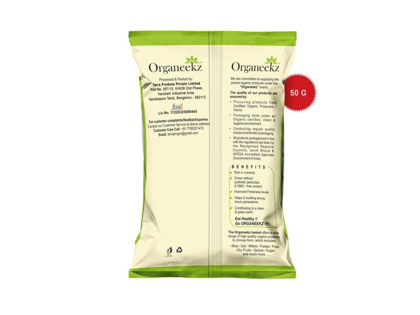 Organeekz Black Pepper (Kali Mirch) - 50 Gram view 2