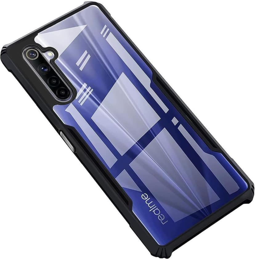 PLUGTECH Slim Shockproof Case | Matte Black Soft | Drop Protection | Precise Cutouts | Premium Mobile Cover for Realme X2, Realme XT