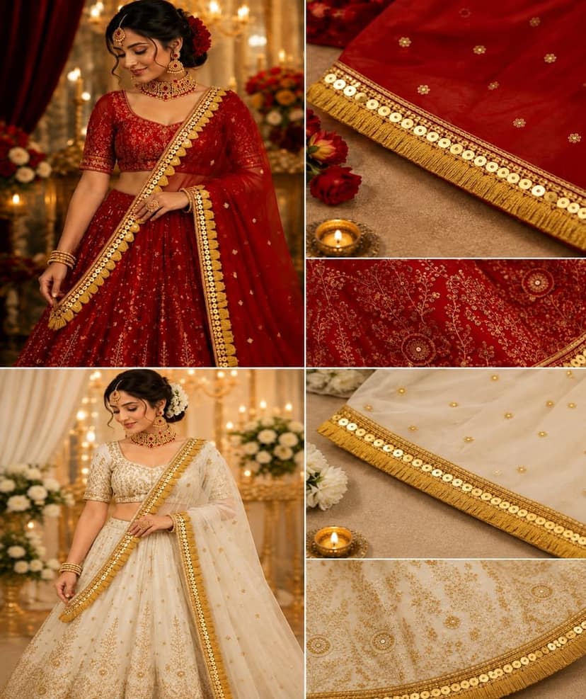 Golden Sequin & Fringe Tassel Sewing Lace Border, 9 Meters x 2.5cm view 9