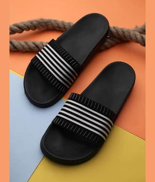 KAPANI Grey Men's Slide Flip flop