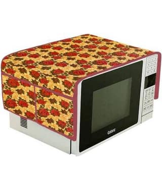 Single Polyester Yellow Microwave Oven Cover - 20-22L