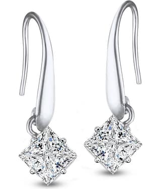 Vighnaharta Silver Hoops Earrings ( Pack of 1 )
