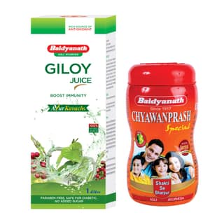 Baidyanath Giloy Juice 1000 Ml and Chyawanprash Special 500 Gms (Combo)