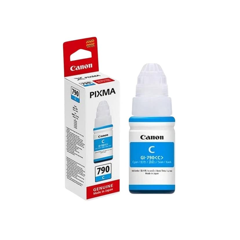 Canon Pixma GI 790 Cyan Genuine Ink Bottle, 70 ml