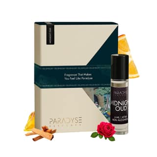PARADYSE PERFUME Midnight Oud Attar | Non-Alcoholic Perfume Oil Roll on | Luxury Attar | Musky, Woody & Floral Perfume | Premium and Long lasting | 6 ml (Midnight Oud) PARADYSE PERFUME Midnight Oud Attar | Non-Alcoholic Perfume Oil Roll on | Luxury Attar