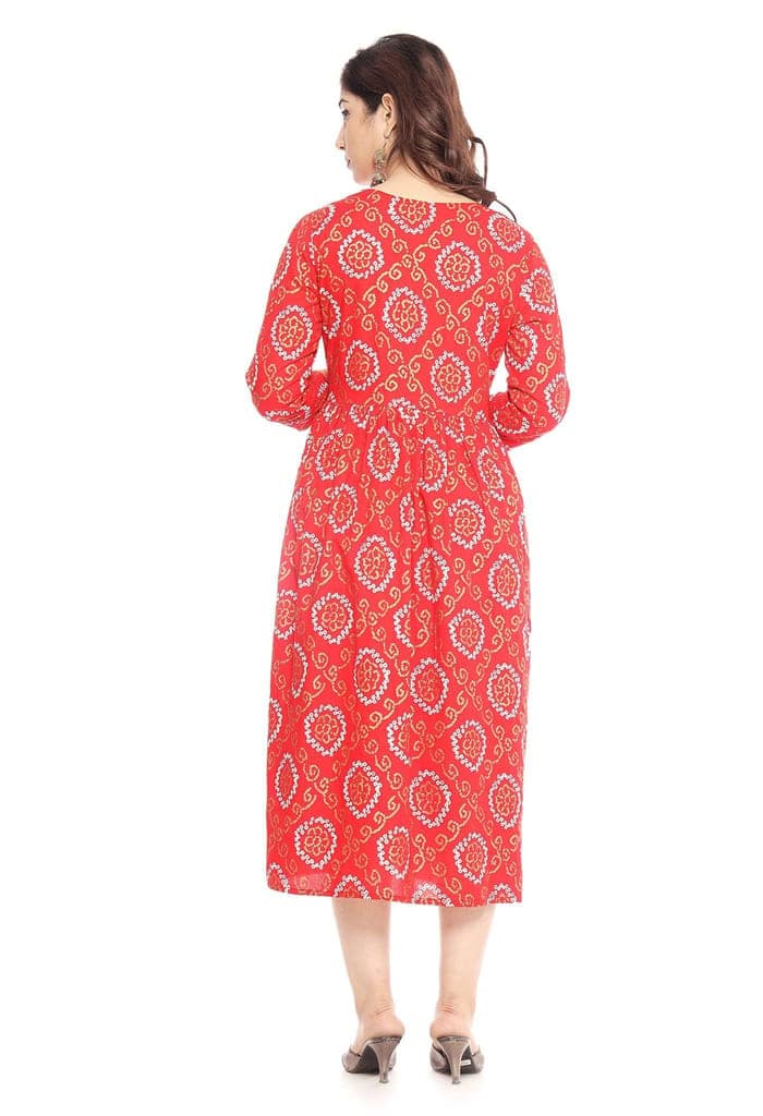 MANMAYEE Women's Rayon A-Line Feeding Kurti | Feeding Kurti for Womens view 3