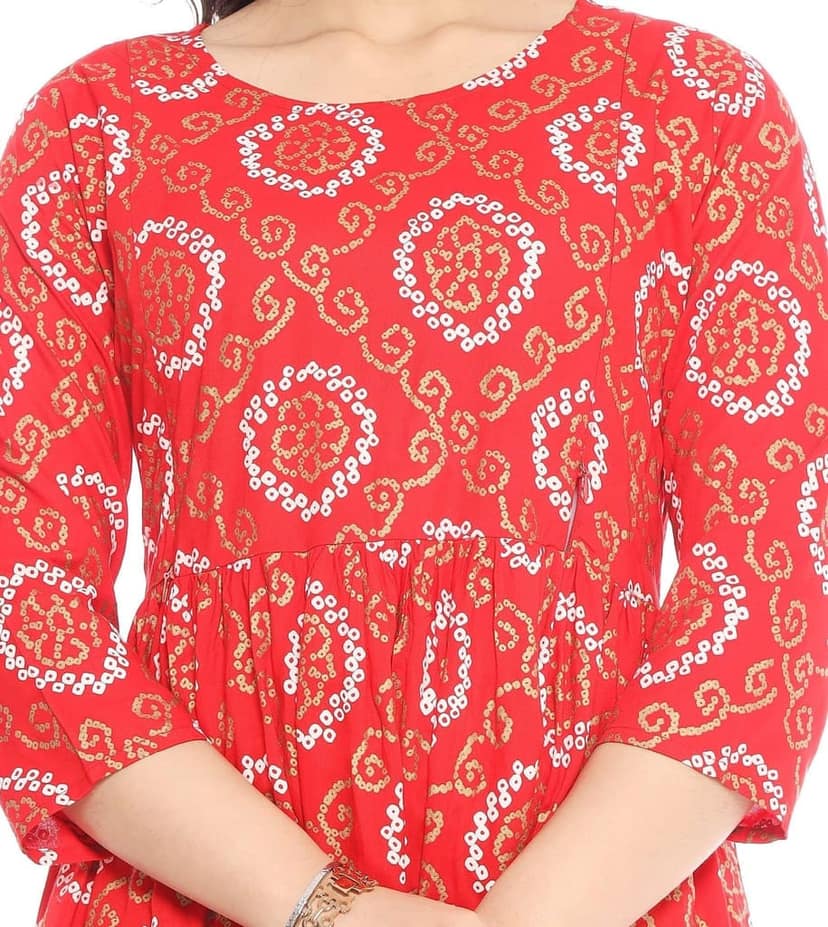 MANMAYEE Women's Rayon A-Line Feeding Kurti | Feeding Kurti for Womens view 5