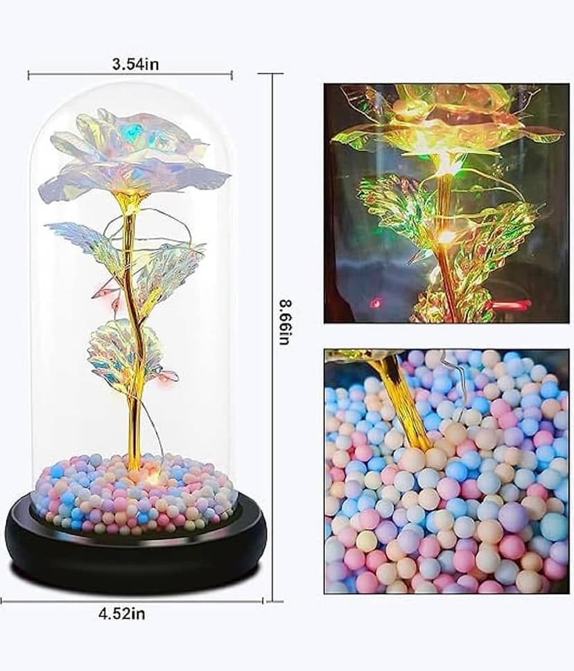 RAMDEV ENTERPRISE - Multicolor Rose Artificial Flower ( Pack of 1 ) view 2