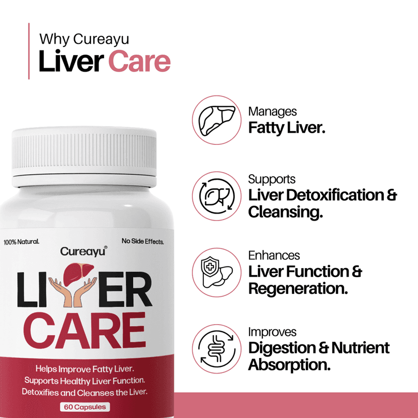 Cureayu Liver Care | For Fatty Liver & Liver Detox view 3