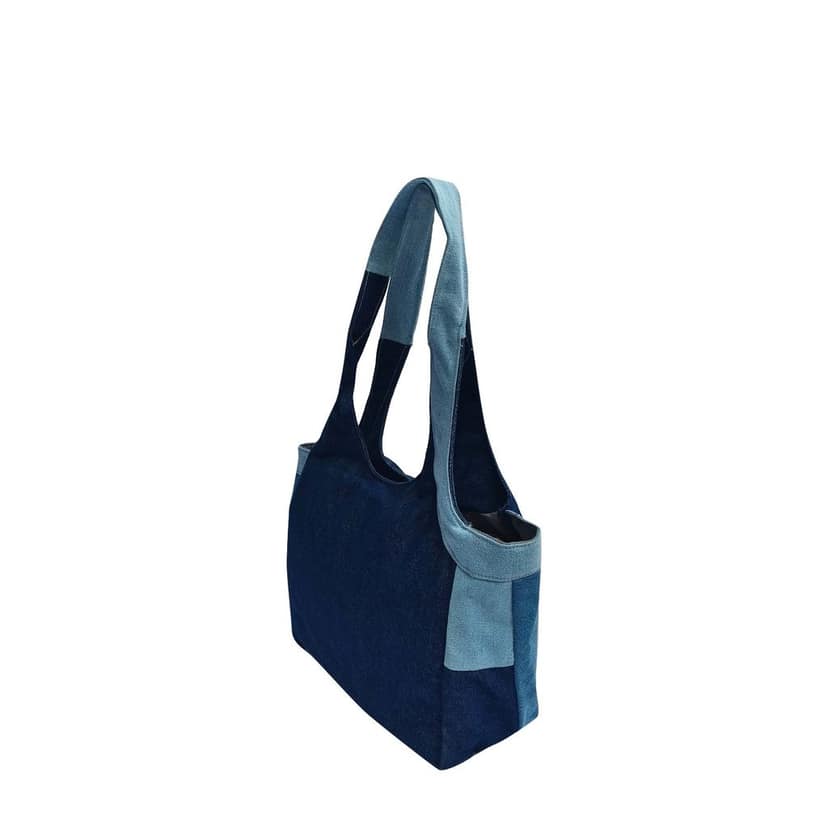 The Purani Jeans College Bags For Girls Stylish School Tuition Backpacks For Women Men New Denim Fashion Ladies Handbag Multipocket With Adjustable Strap. view 4
