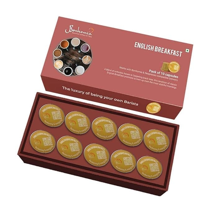 Bonhomia English Breakfast - Awakening & Energizing Tea Nespresso Compatible Pods - Honey, 10 Tea Capsules view 4