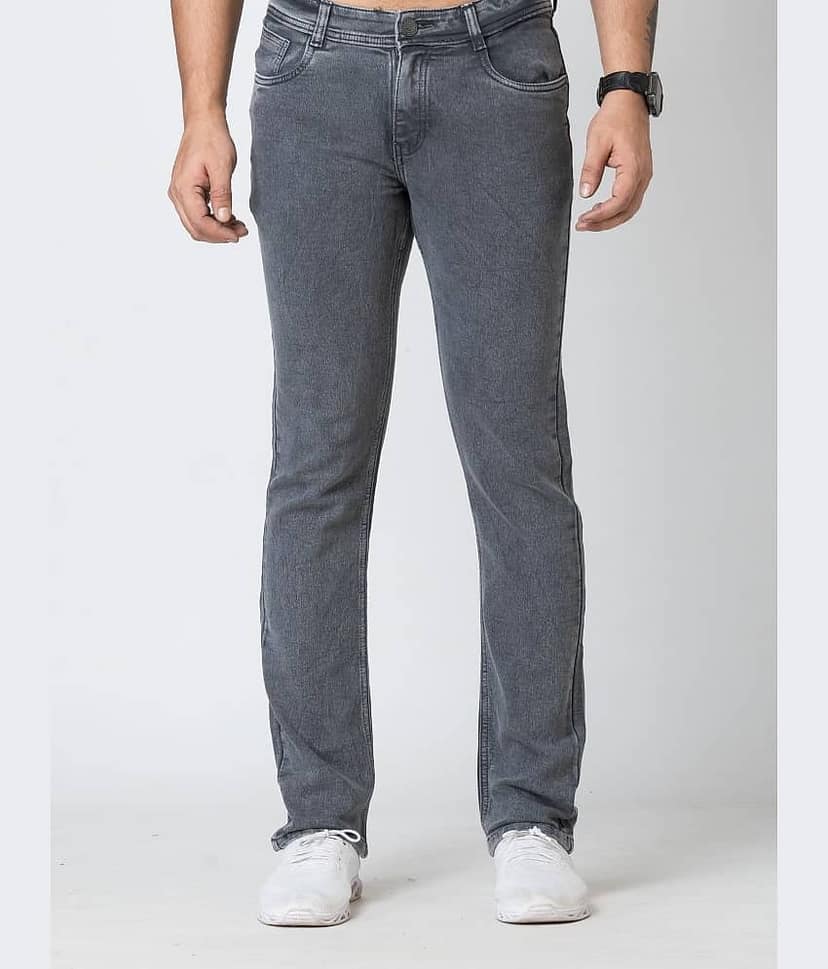 Aflash Regular Fit Basic Men's Jeans - Dark Grey ( Pack of 1 )