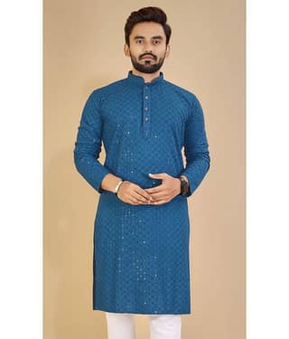 Balaji's - Purple Cotton Men's Regular Kurta ( Pack of 1 )