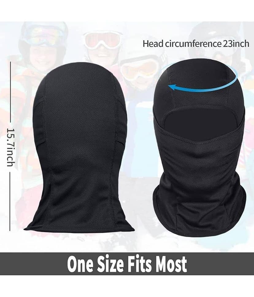 PROGIENCE Men Pro Cotton Fabric Bike Riding Washable Reusable Dust Protection Cover Face For Men Balaclava Neck Gaiter view 2