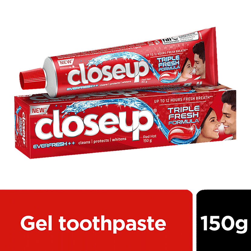 Close Up Closeup Everfresh Red Toothpaste Hot, 150 G(Savers Retail)