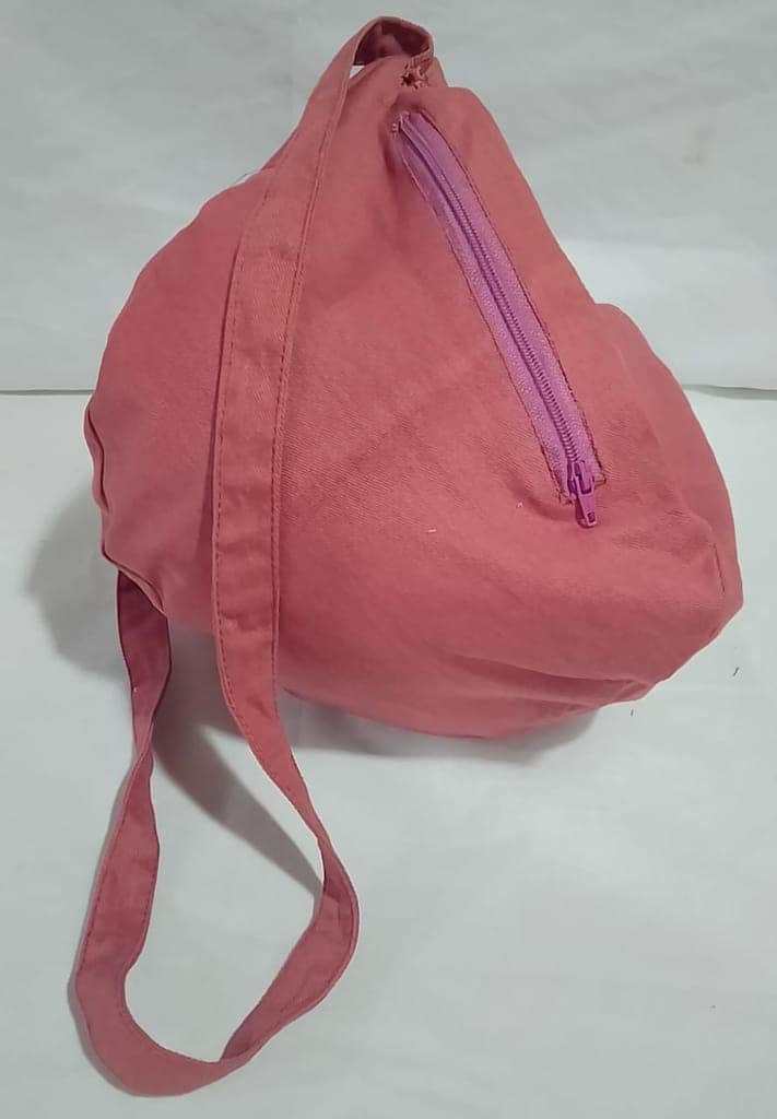 Embroidered Flamingo Drawstring Bag view 2