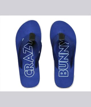 Crazy Bunny - Navy Blue Men's Thong Flip Flop
