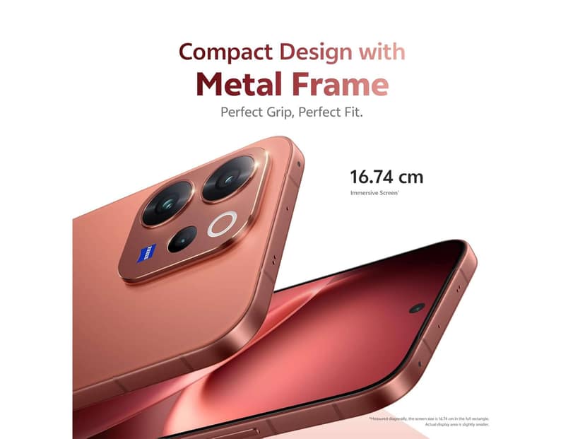 Vivo V70 Elite 5G (8GB RAM, 256GB Storage) 5G Mobile Phone with FHD+ Display, Smooth Performance & Powerful Battery - Passion Red view 3