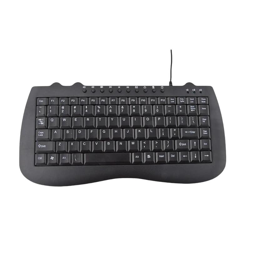 Wired AD-511 Mini Multimedia Keyboard, Compact & Efficient for Laptop & CPU (Black)