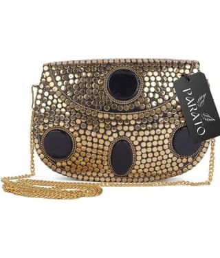 PARATO Sling Bag Suede Set of 1 ( Gold )
