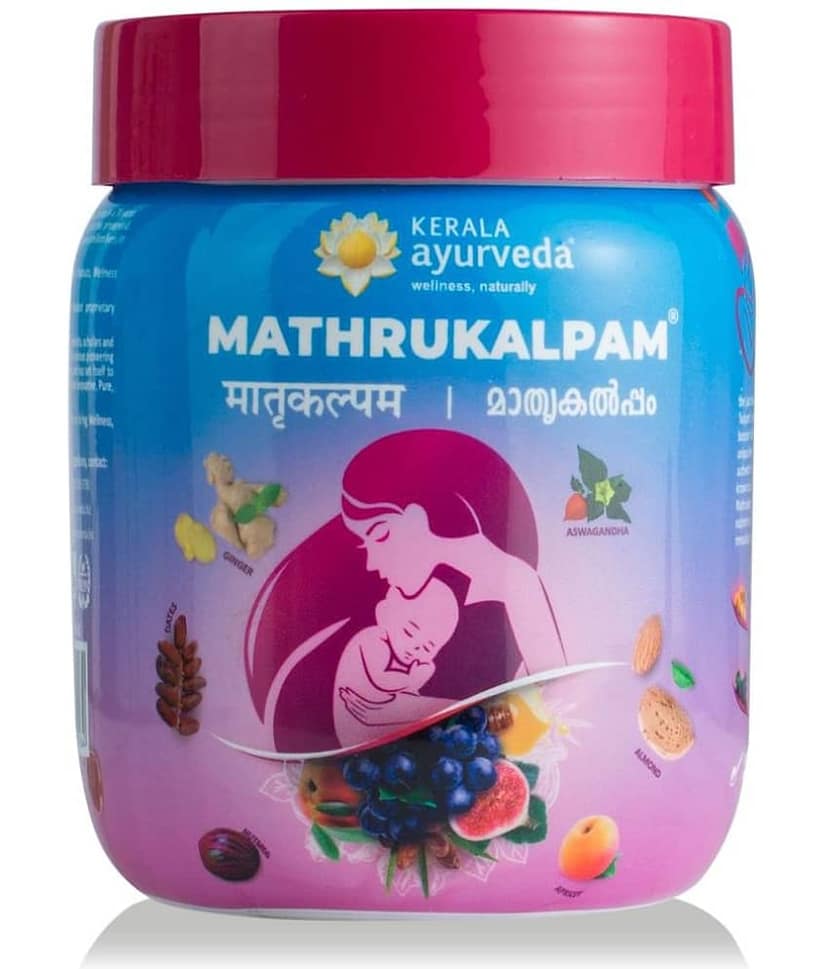 Kerala ayurveda Mathrukalpam improves lactation and toning the uterine muscles of women 500gm (Pack of 1)