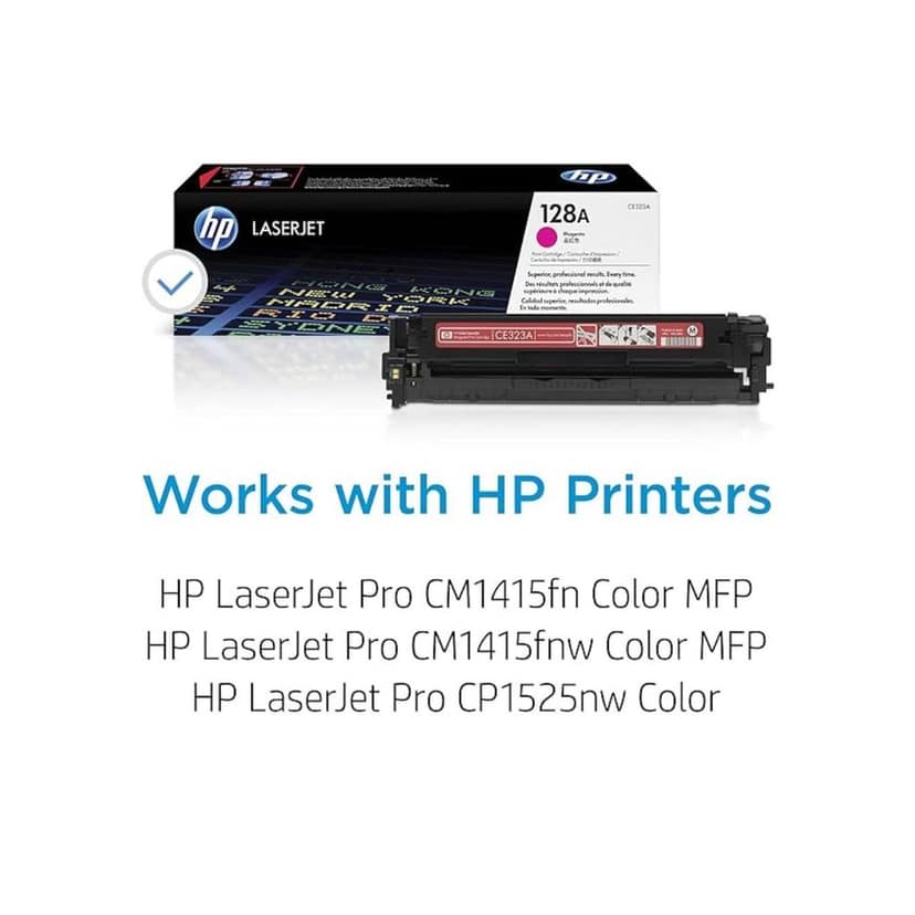 HP 128A Magenta Original LaserJet Toner Cartridge (CE323A)