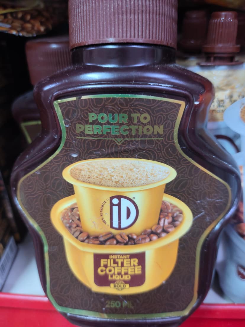 ID instant filter coffee liquid bold