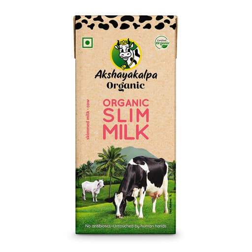 Akshayakalpa Organic Slim Milk - UHT - 1000ml