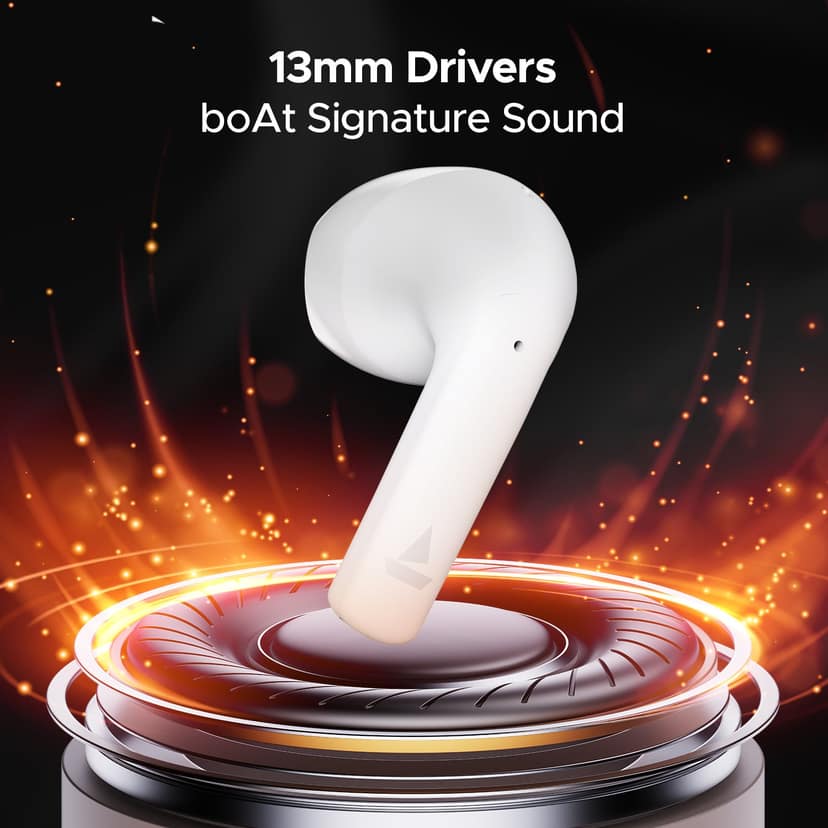 boAt Airdopes 125 | Wireless Earbuds with 50 Hours Playback, BEAST™ Mode, Bluetooth v5.3, ENx™ Technology Celestial White view 5