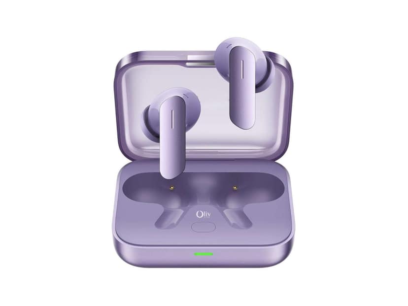 OlivLife RIVO True Wireless Earbuds, Bluetooth 6.0 in-Ear Headphones with ENC Mic, 14H Playtime, Deep Bass, Premium Sound, Type-C Fast Charging Case, - Purple